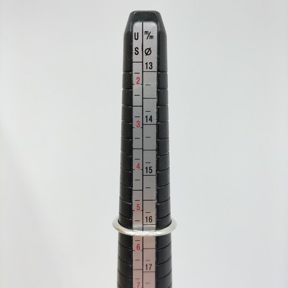 AUTH Tiffany and Co. Ring Solitaire Diamond VVS2 0.34ct Platinum Gold Ring 5 3/4 - Picture 8 of 9